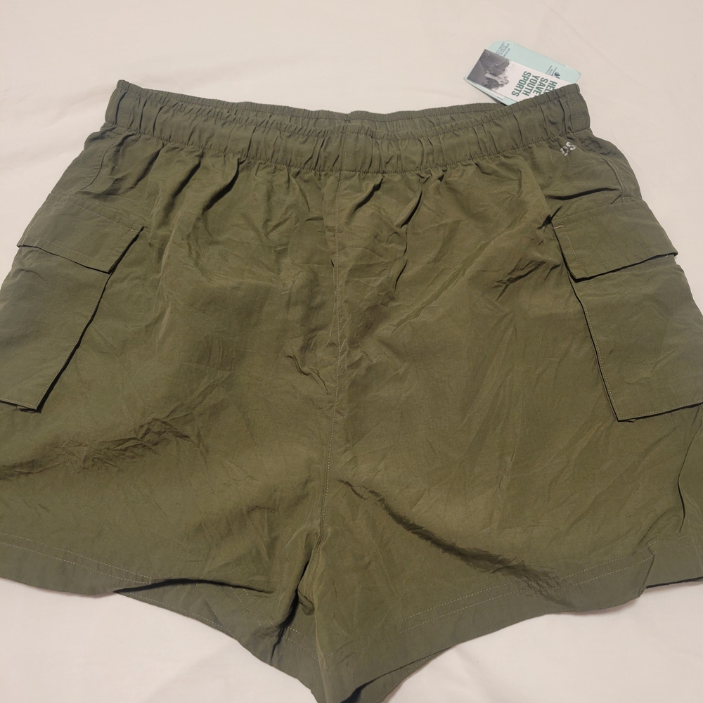 DSG Womens Large Cargo Shorts. Inky Olive, NWT